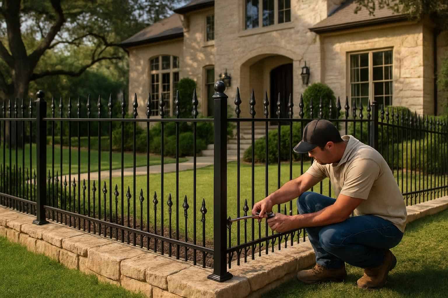 Wrought Iron Fence Installer in Comfort TX