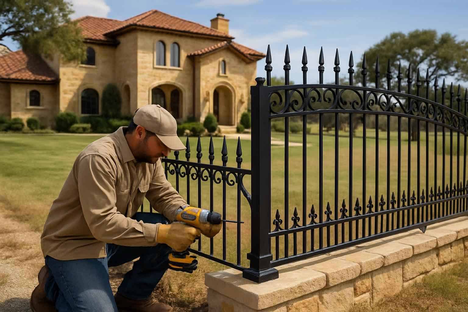 Wrought Iron Fence Installer in Doss TX