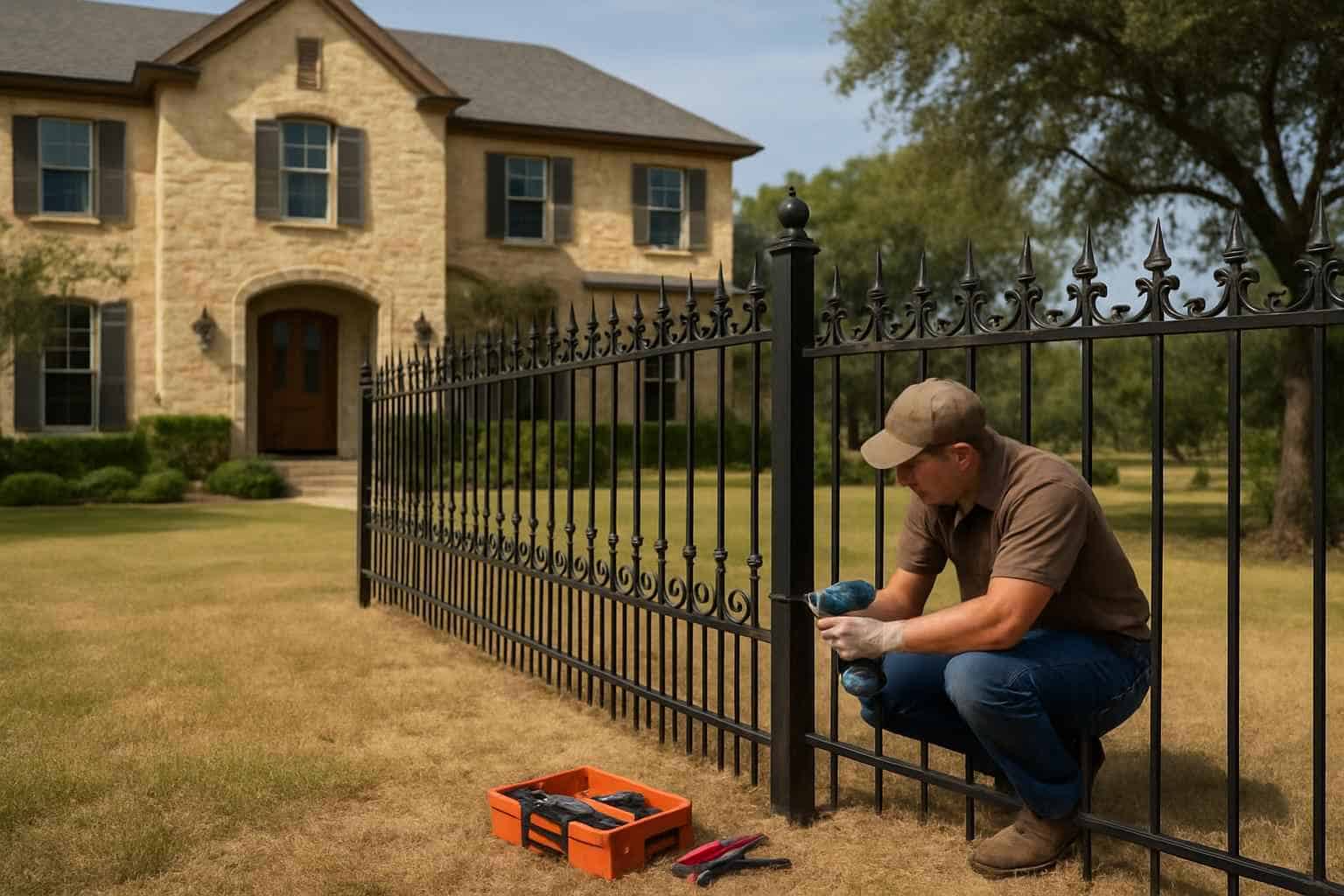 Fence Installation Contractor In Hye TX Wrought Iron Fence Installer in Hye TX