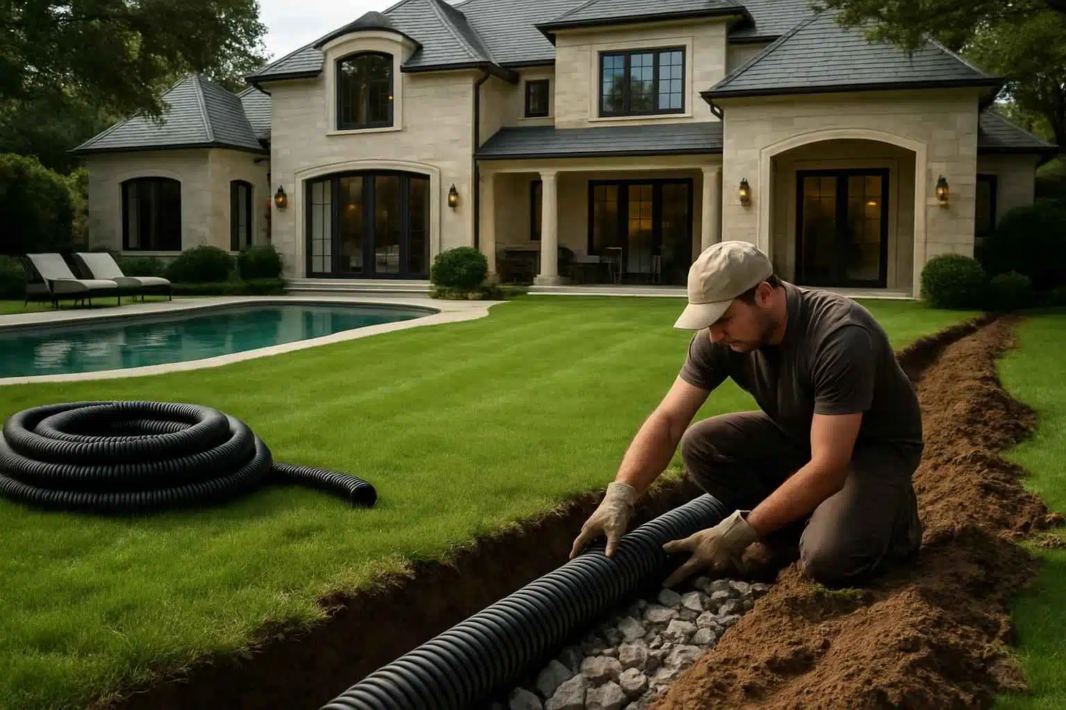 Yard Drainage Company in Comfort TX