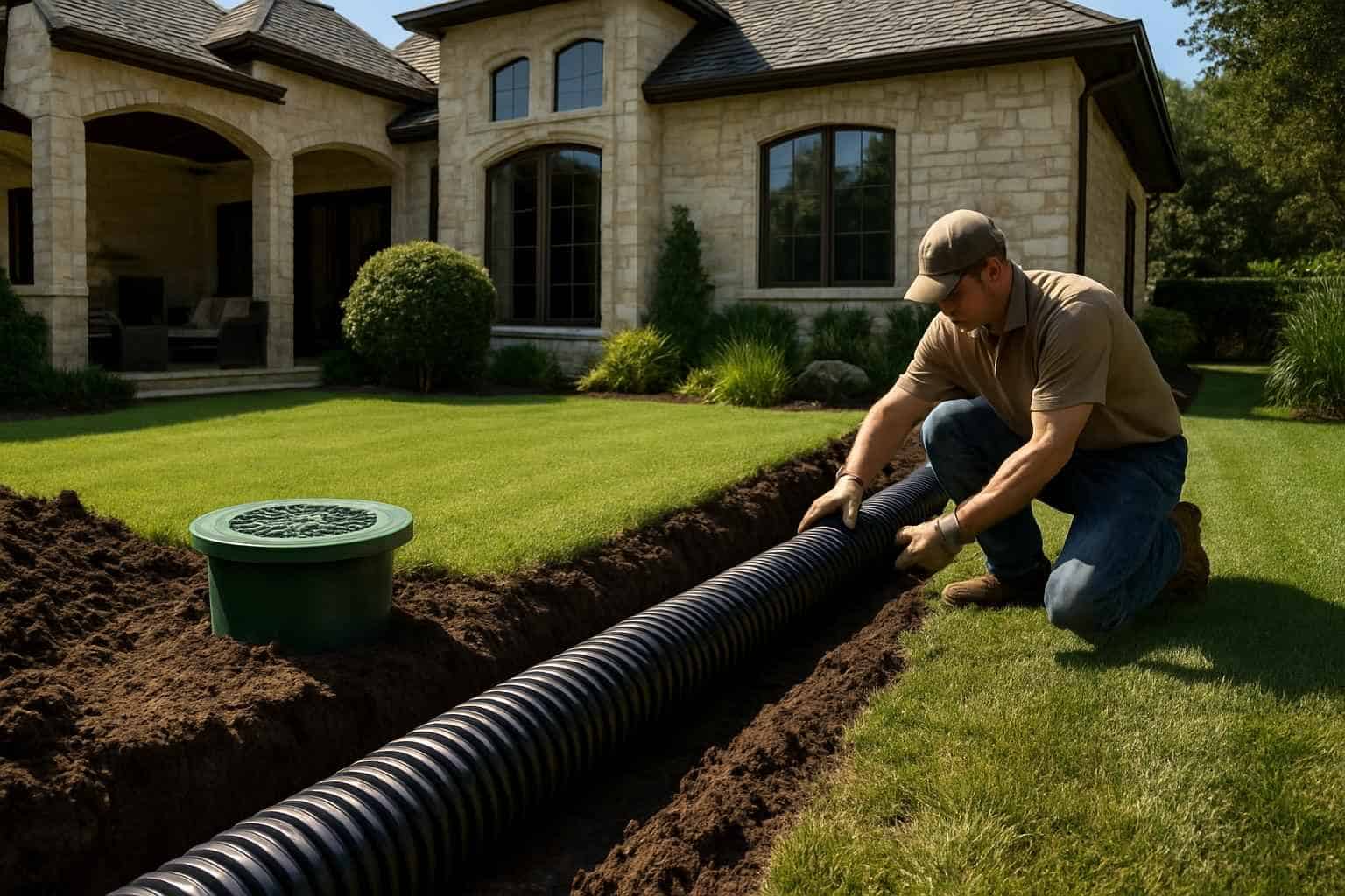 Yard Drainage Company in Harper TX