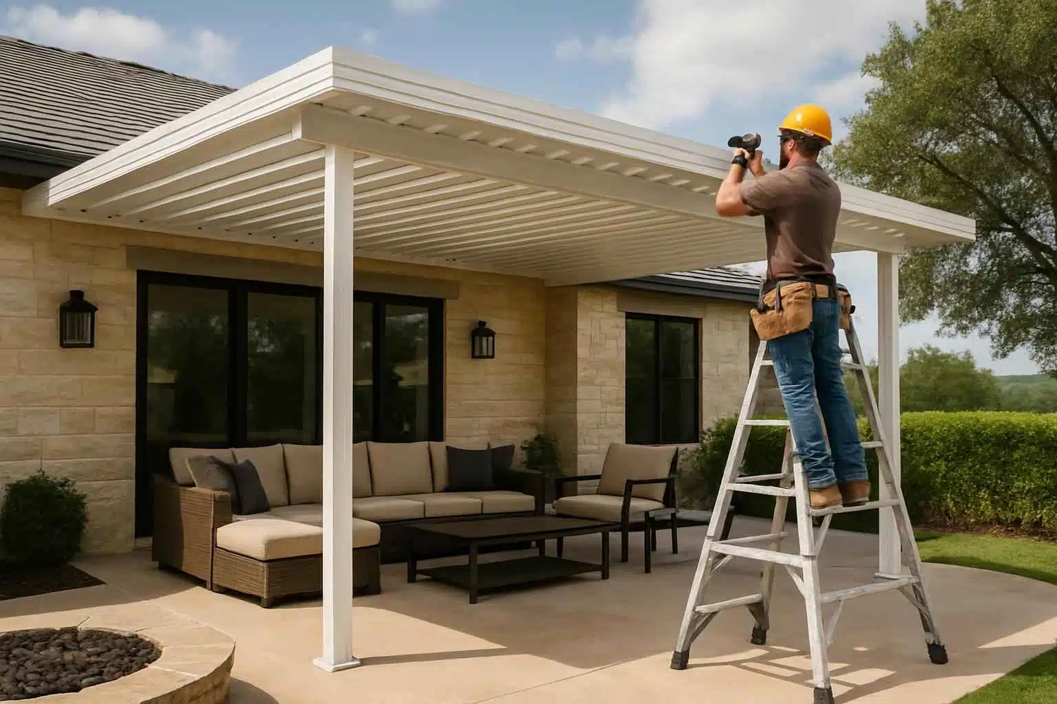 Patio Cover Installation Contractor In Johnson City TX Aluminum Patio Cover Installer in Johnson City TX