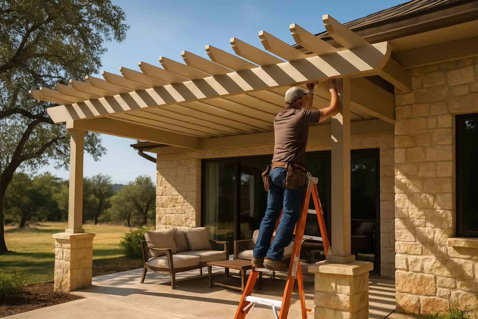 Pergola Contractor In Camp Verde TX Attached Pergola Installer in Camp Verde TX