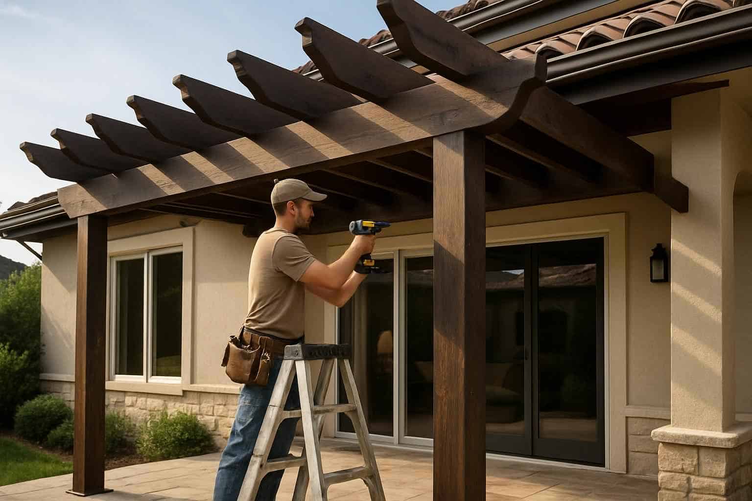 Attached Pergola Installer in Waring TX