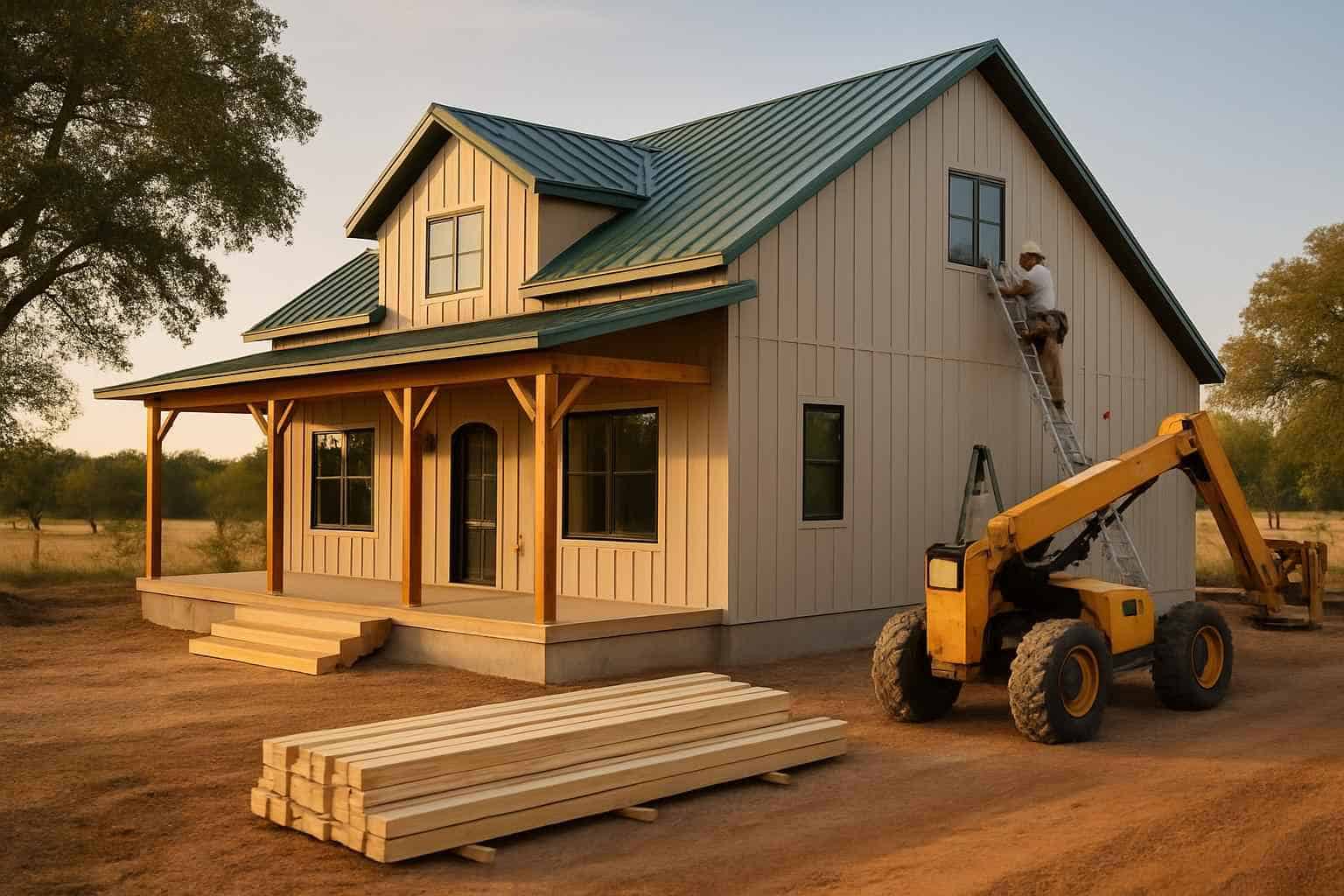Metal Building Construction Contractor In Center Point TX Barndominium Builder Service in Center Point TX