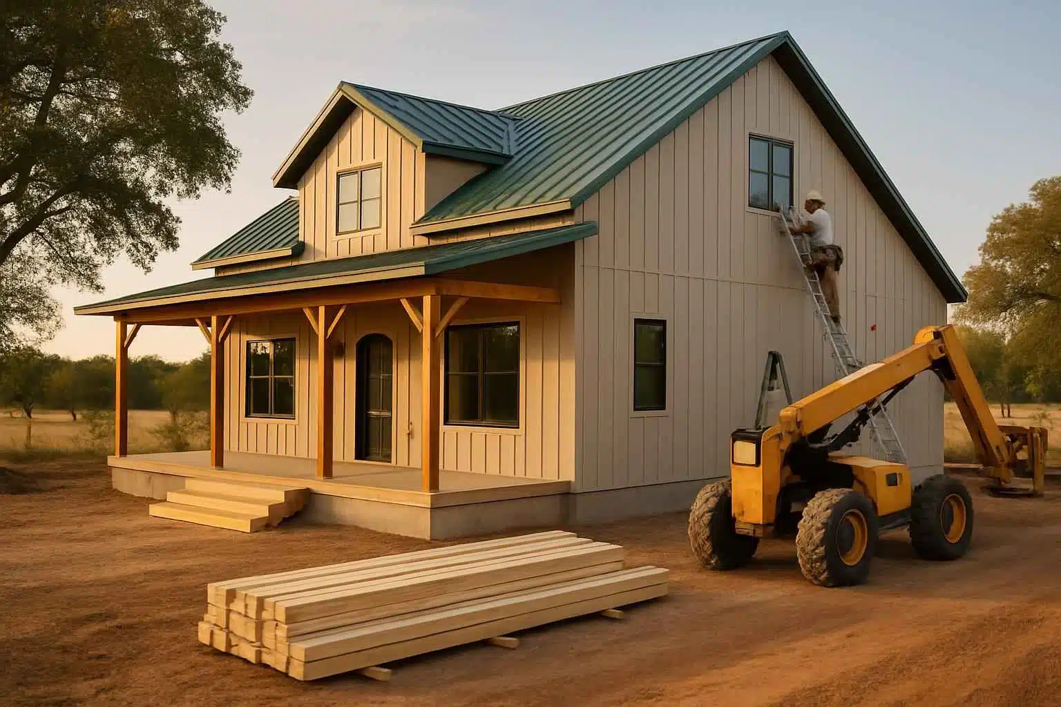 Metal Building Construction Contractor In Center Point TX Barndominium Builder Service in Center Point TX