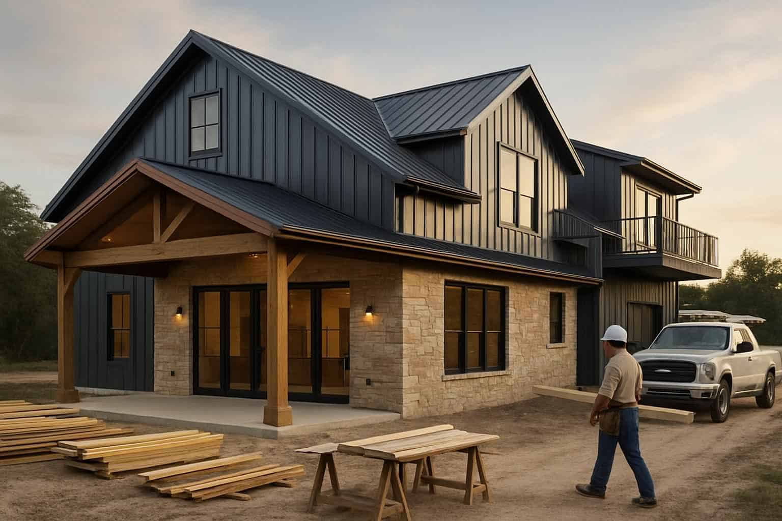 Metal Building Construction Contractor In Ingram TX Barndominium Builder Service in Ingram TX