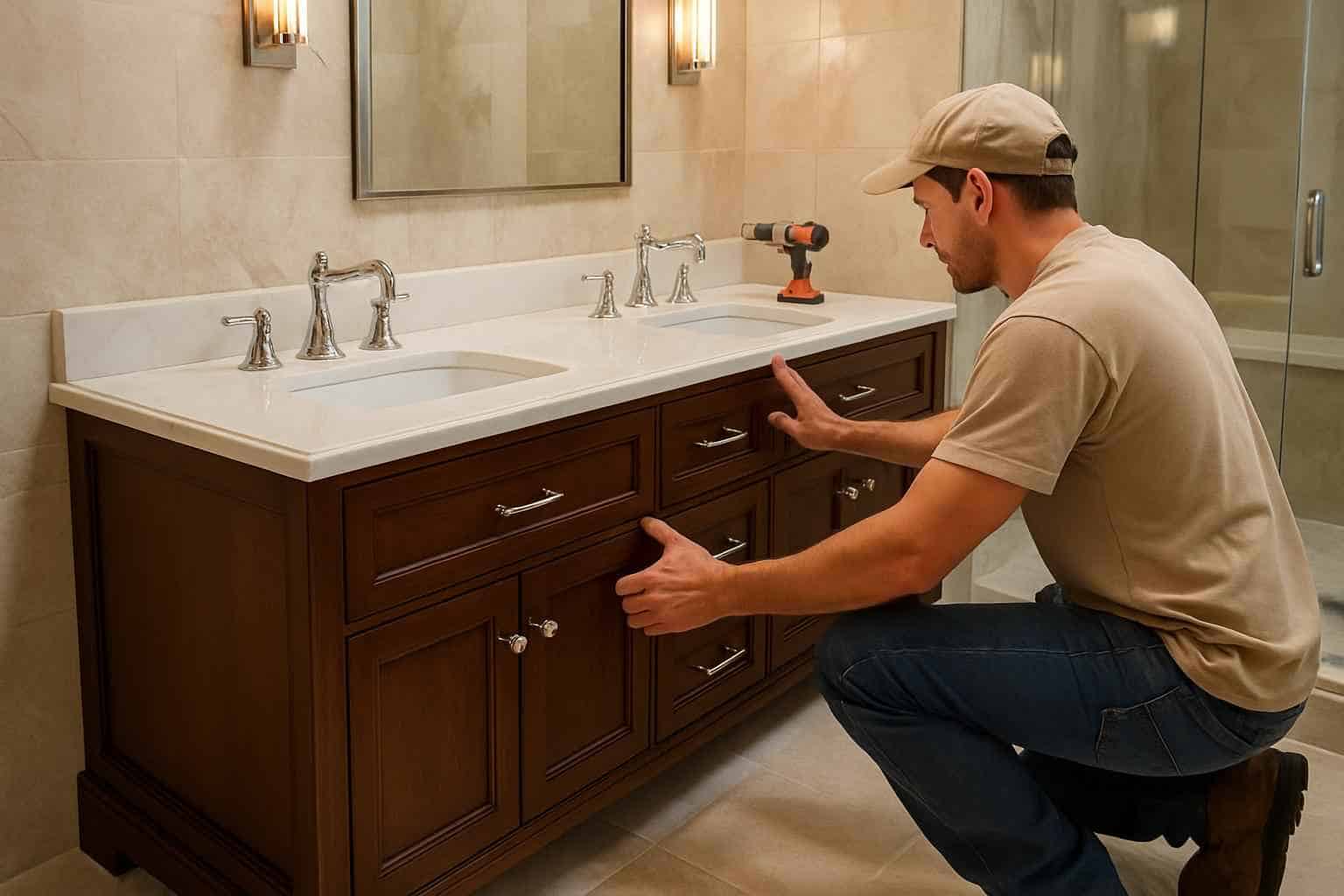Bathroom Remodeling Contractor In Johnson City TX Bathroom Vanity Installation Service in Johnson City TX