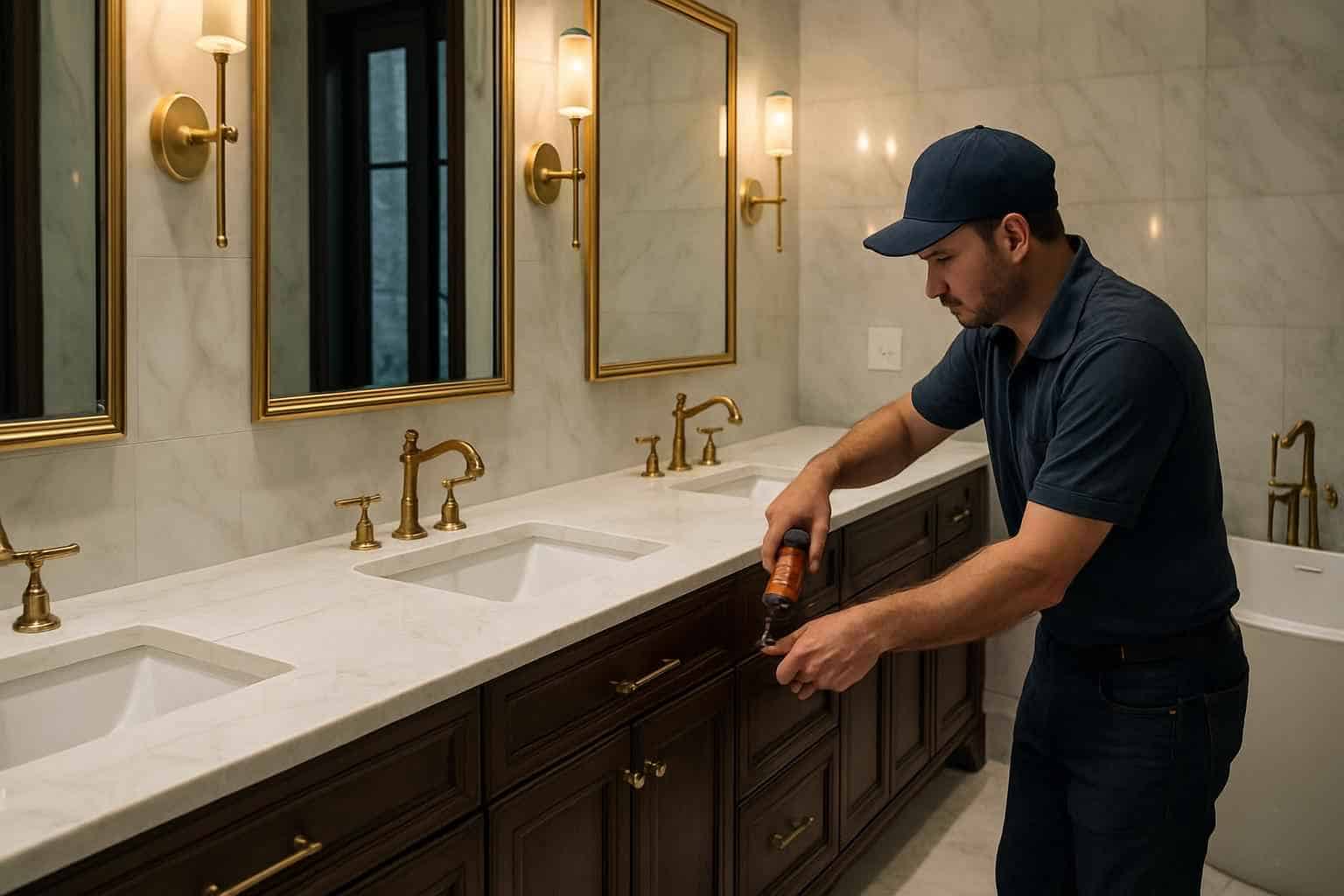 Bathroom Vanity Installation Service in Waring TX