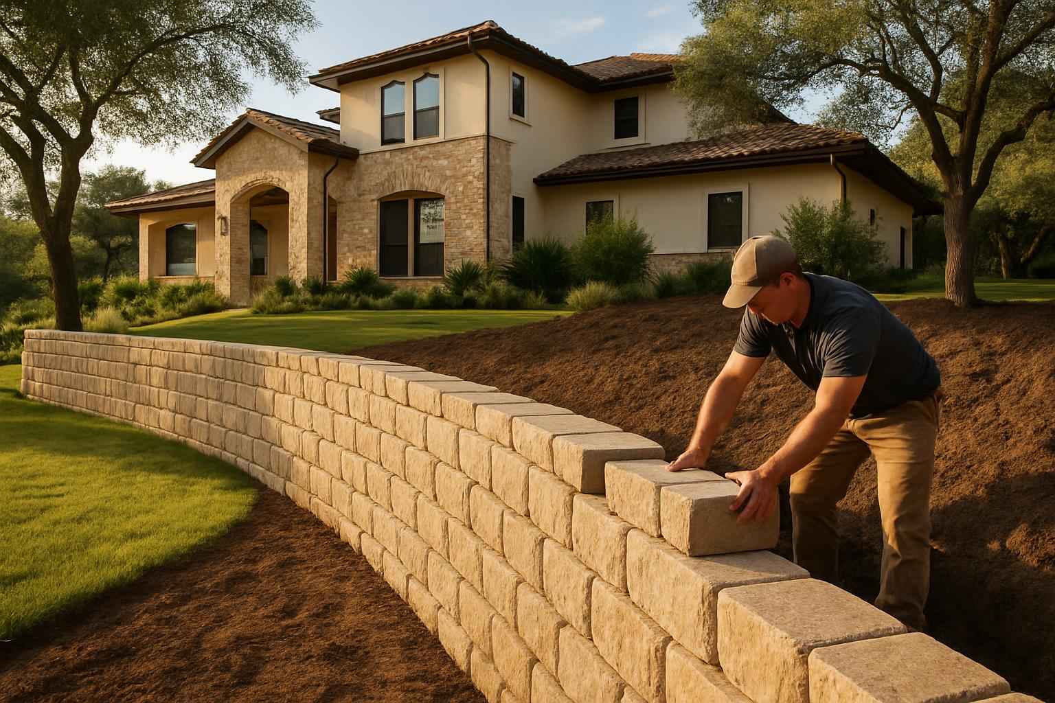 Retaining Wall Contractor In Camp Verde TX Block Retaining Wall Builder in Camp Verde TX