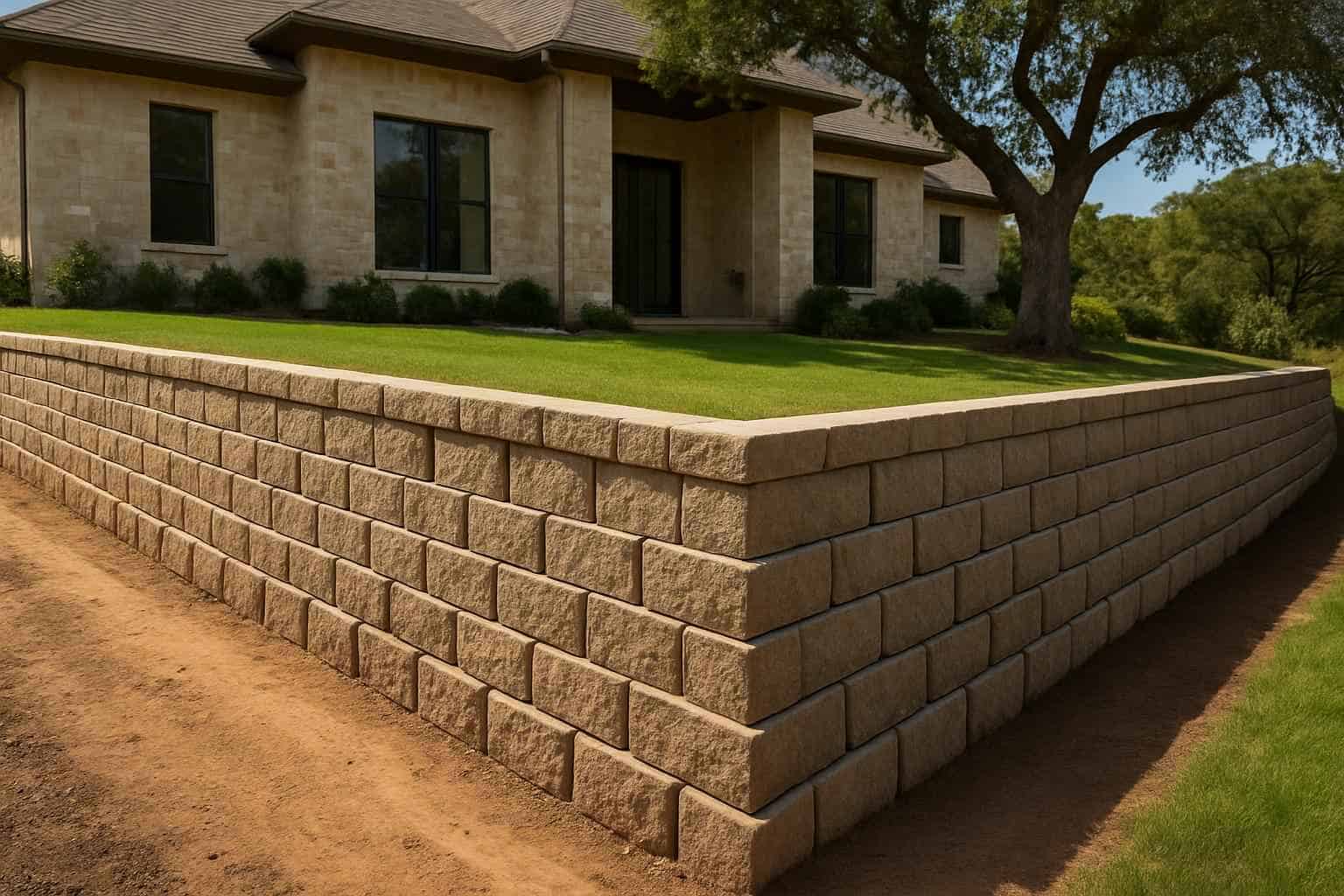 Block Retaining Wall Builder in Johnson City TX