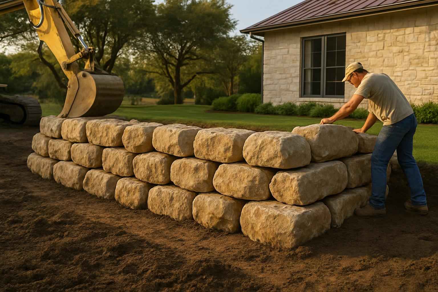 Retaining Wall Contractor In Camp Verde TX Boulder Retaining Wall Builder in Camp Verde TX