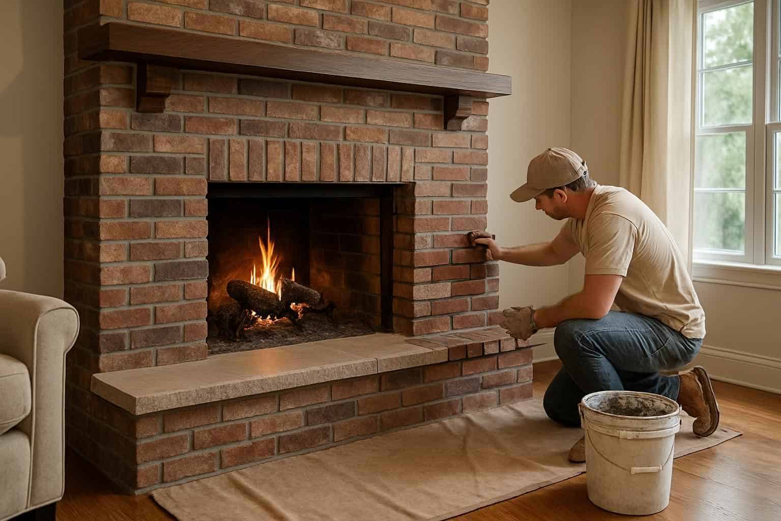 Brick Contractor In Center Point TX Brick Fireplace Surround Installer in Center Point TX