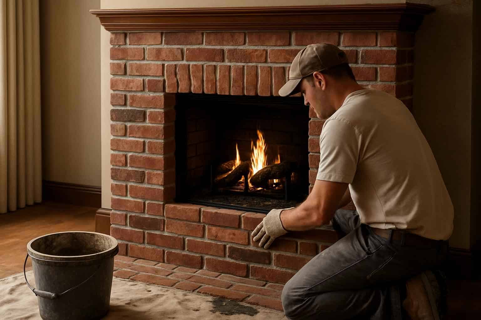 Brick Contractor In Ingram TX Brick Fireplace Surround Installer in Ingram TX