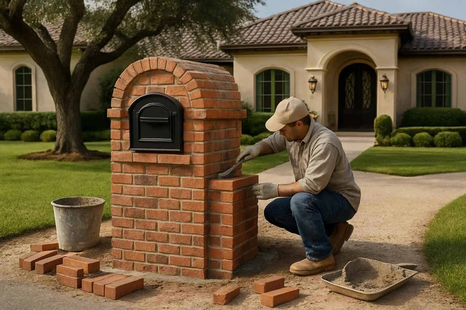 Brick Contractor In Ingram TX Brick Mailbox Builder in Ingram TX