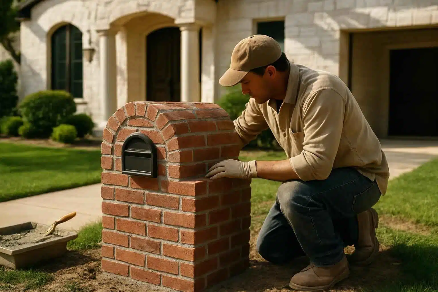Brick Mailbox Builder in Johnson City TX