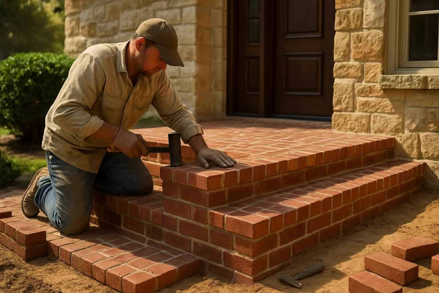 Brick Contractor In Center Point TX Brick Step Installer in Center Point TX