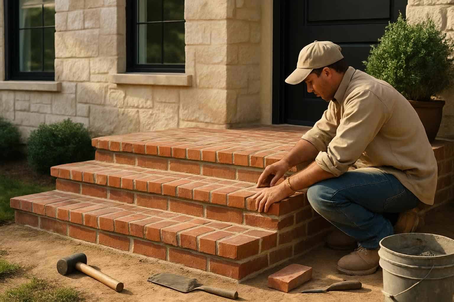 Brick Step Installer in Waring TX