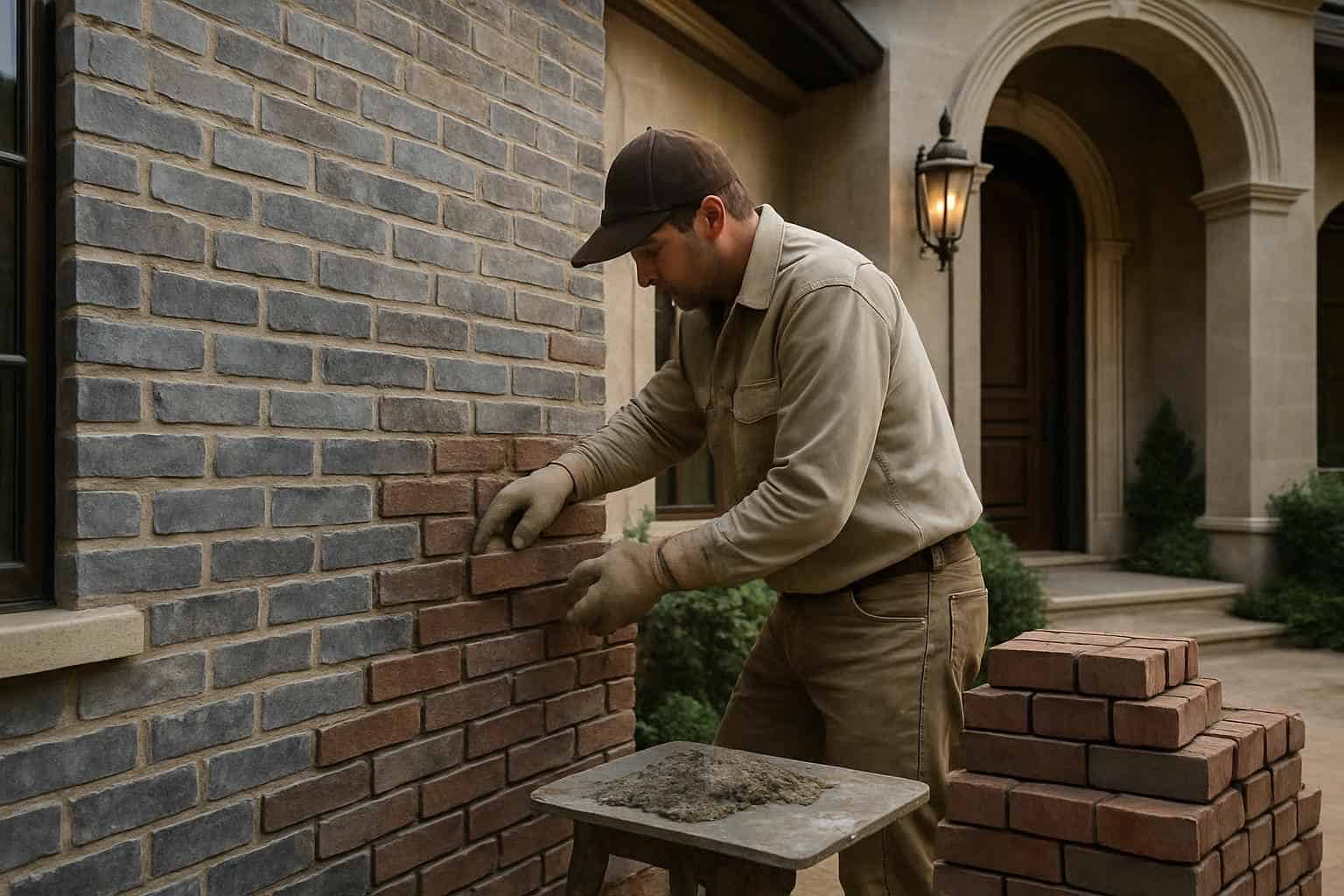 Brick Veneer Installation Service in Waring TX