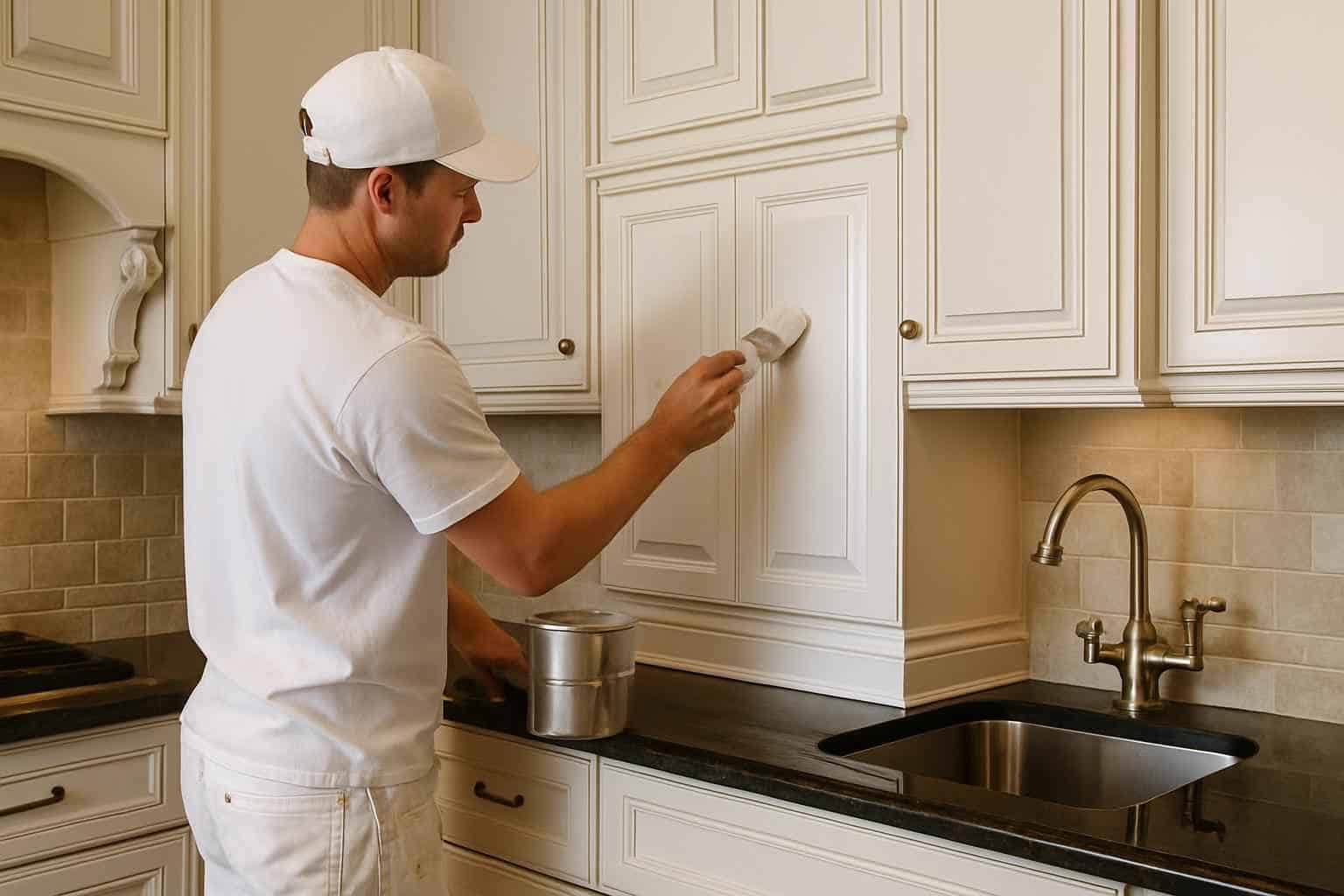 Cabinet Painting Service in Waring TX