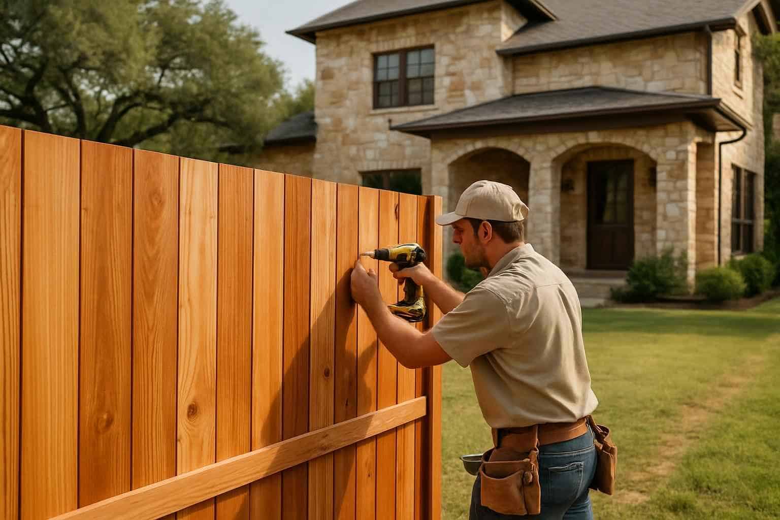 Cedar Fence Contractor in Waring TX