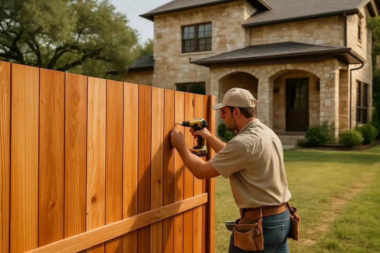 Cedar Fence Contractor in Waring TX