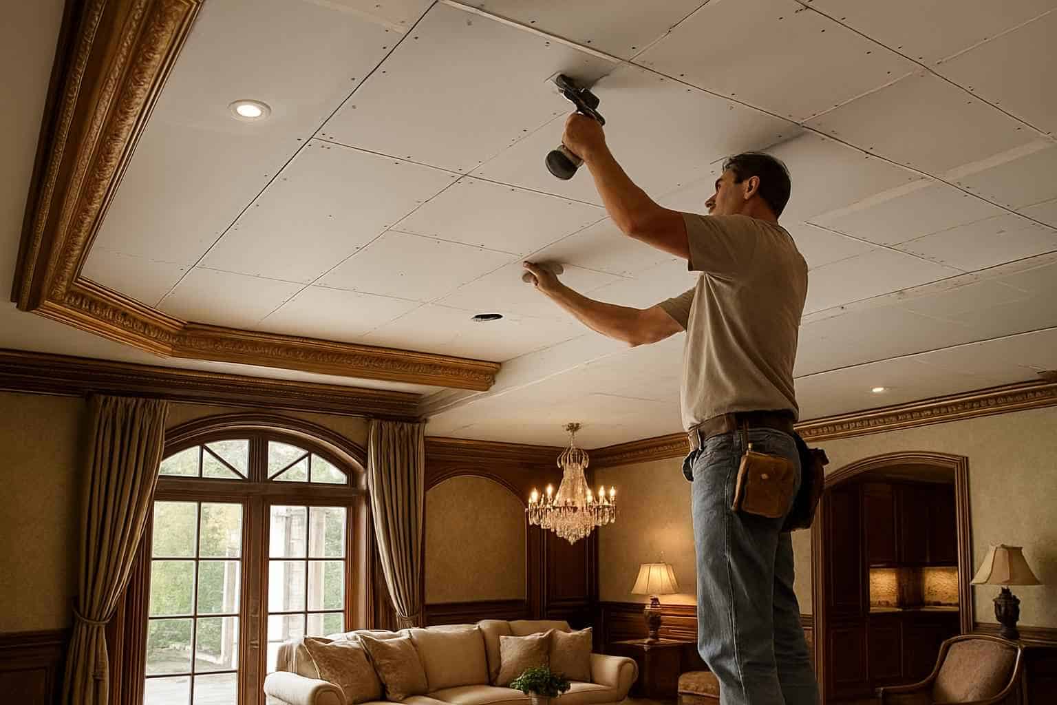 Ceiling Drywall Installation in Center Point TX