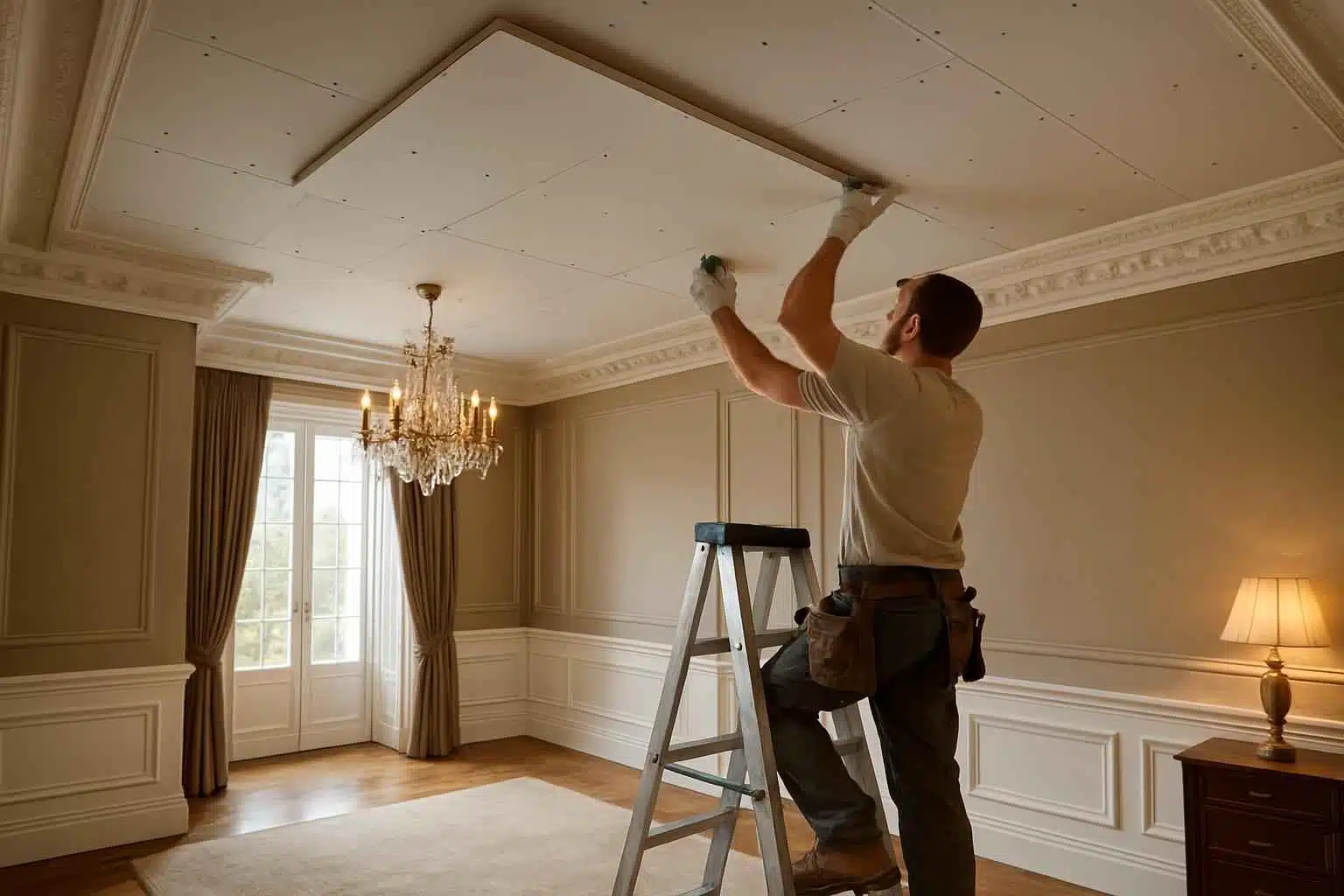 Ceiling Drywall Installation in Waring TX