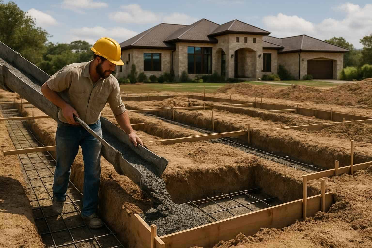 Concrete Slabs Foundations Contractor In Sisterdale TX Concrete Footing Contractor in Sisterdale TX
