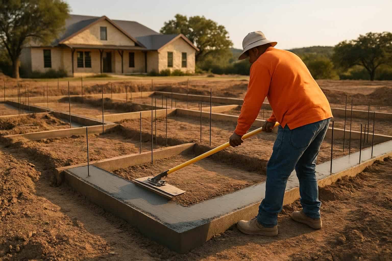 Concrete Slabs Foundations Contractor In Waring TX Concrete Footing Contractor in Waring TX