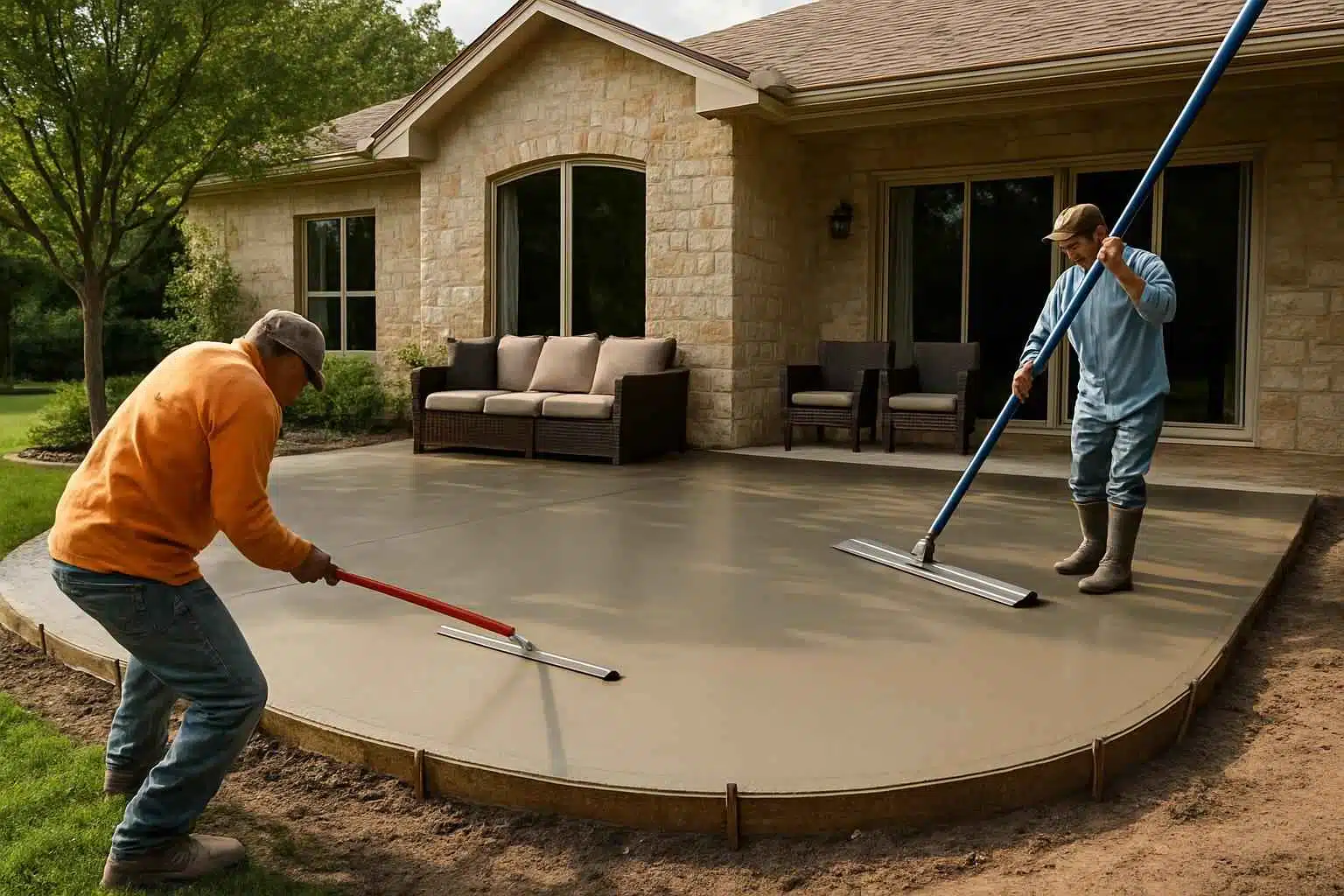 Concrete Patio Installation Service in Center Point TX