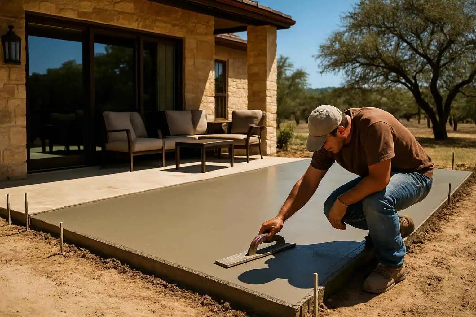 Patio Construction Contractor In Johnson City TX Concrete Patio Installation Service in Johnson City TX