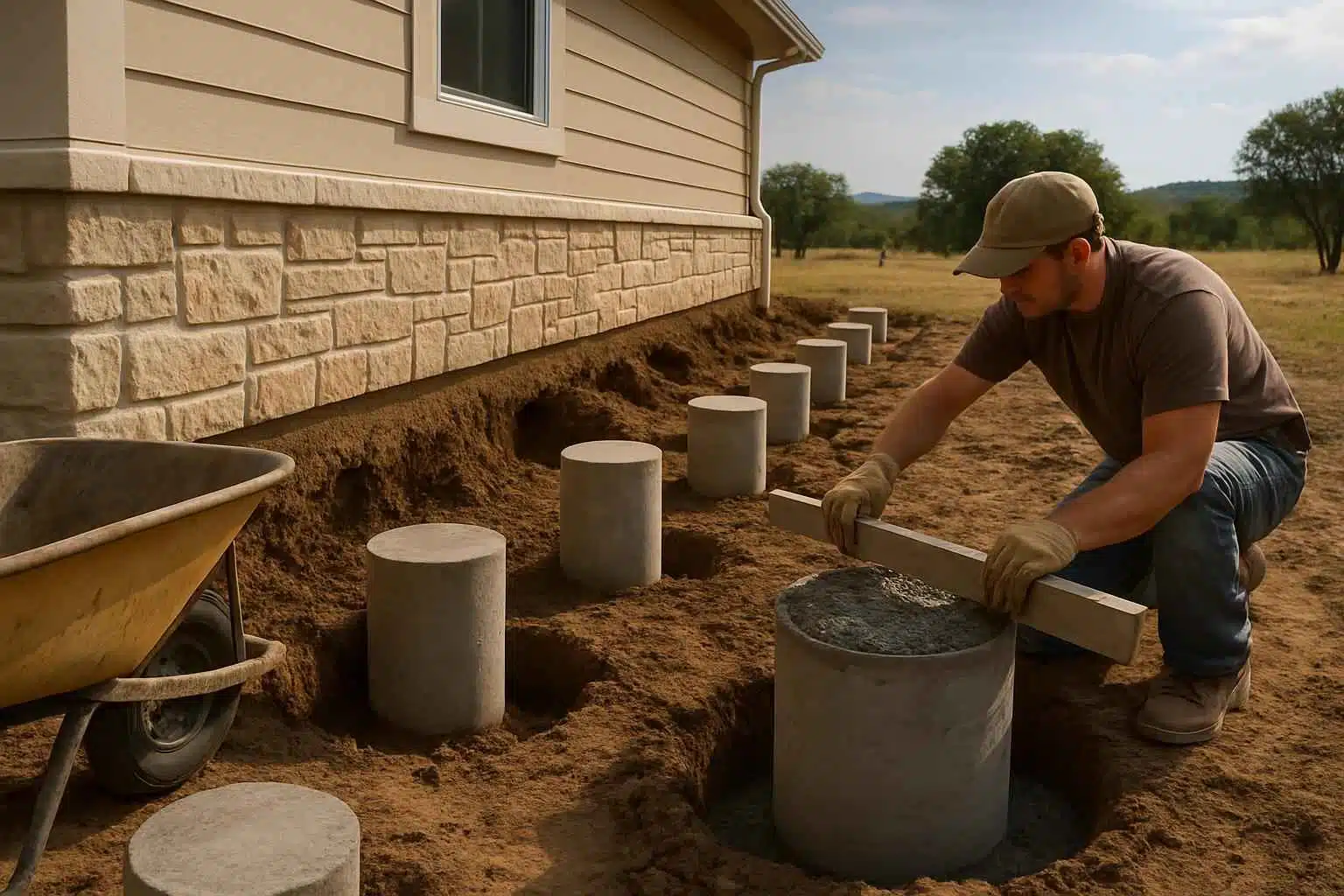 Concrete Pier Installation Contractor in Center Point TX