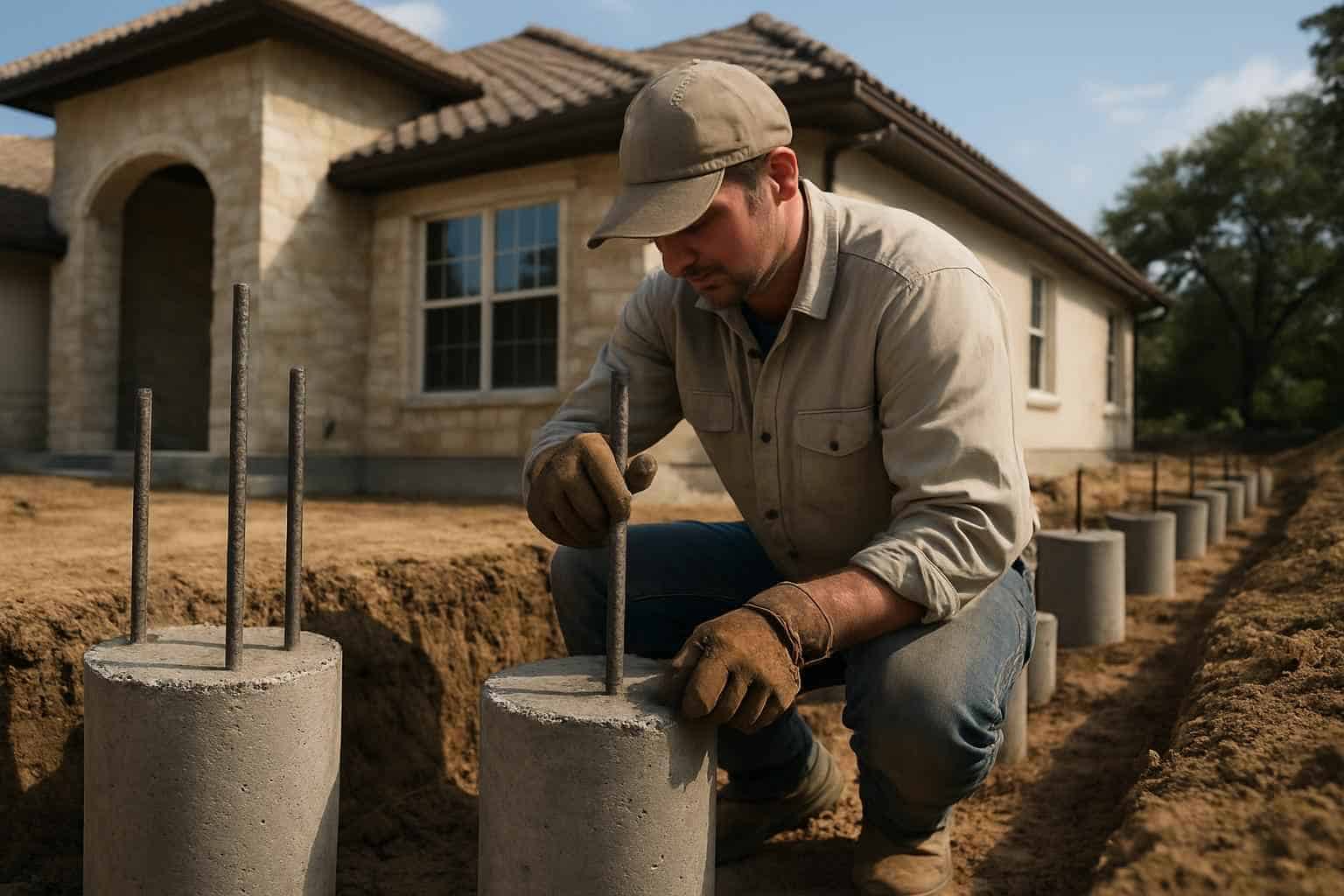 Foundation Repair Pier Beam Contractor In Waring TX Concrete Pier Installation Contractor in Waring TX