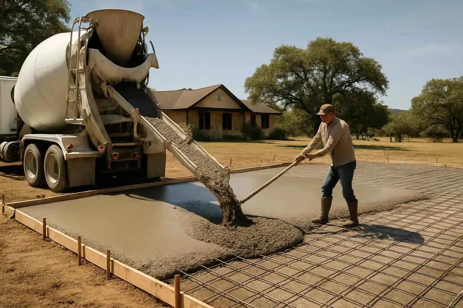 Concrete Slab Pouring Company in Center Point TX