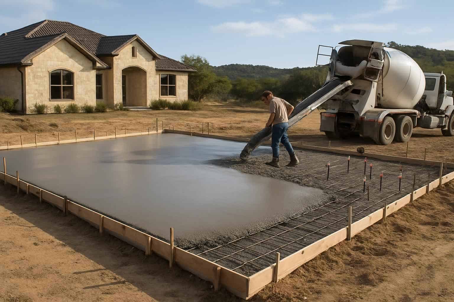 Concrete Slab Pouring Company in Ingram TX