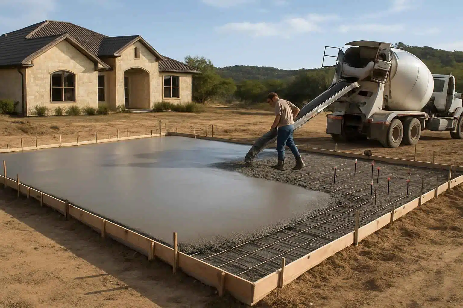 Concrete Slab Pouring Company in Ingram TX
