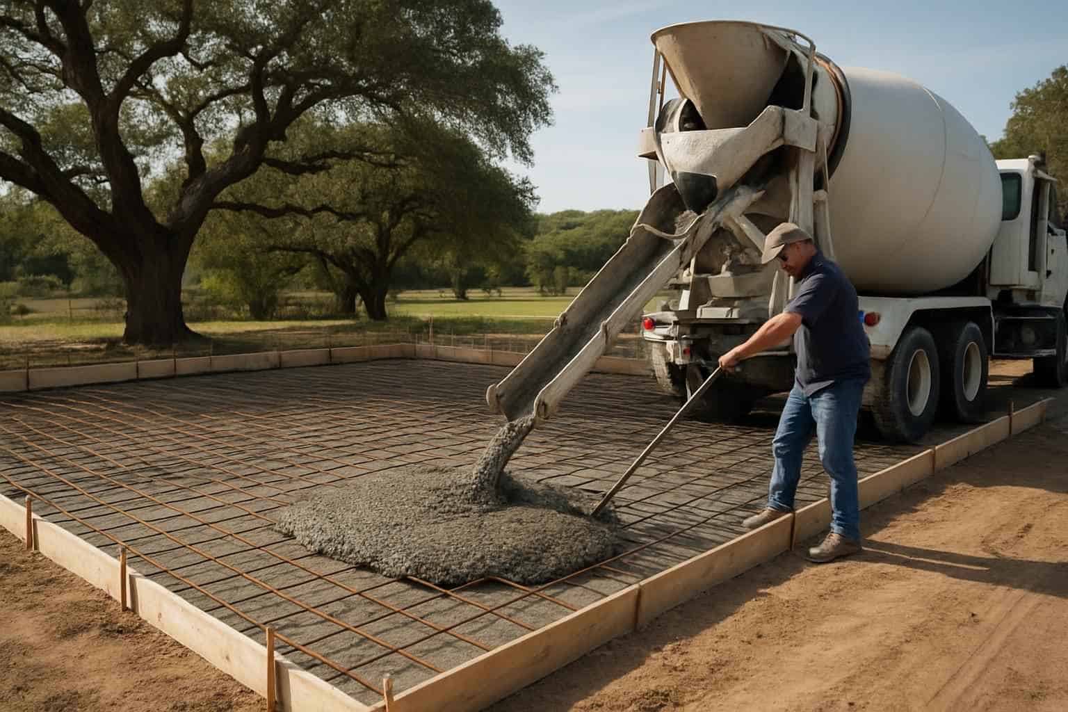 Concrete Slabs Foundations Contractor In Waring TX Concrete Slab Pouring Company in Waring TX