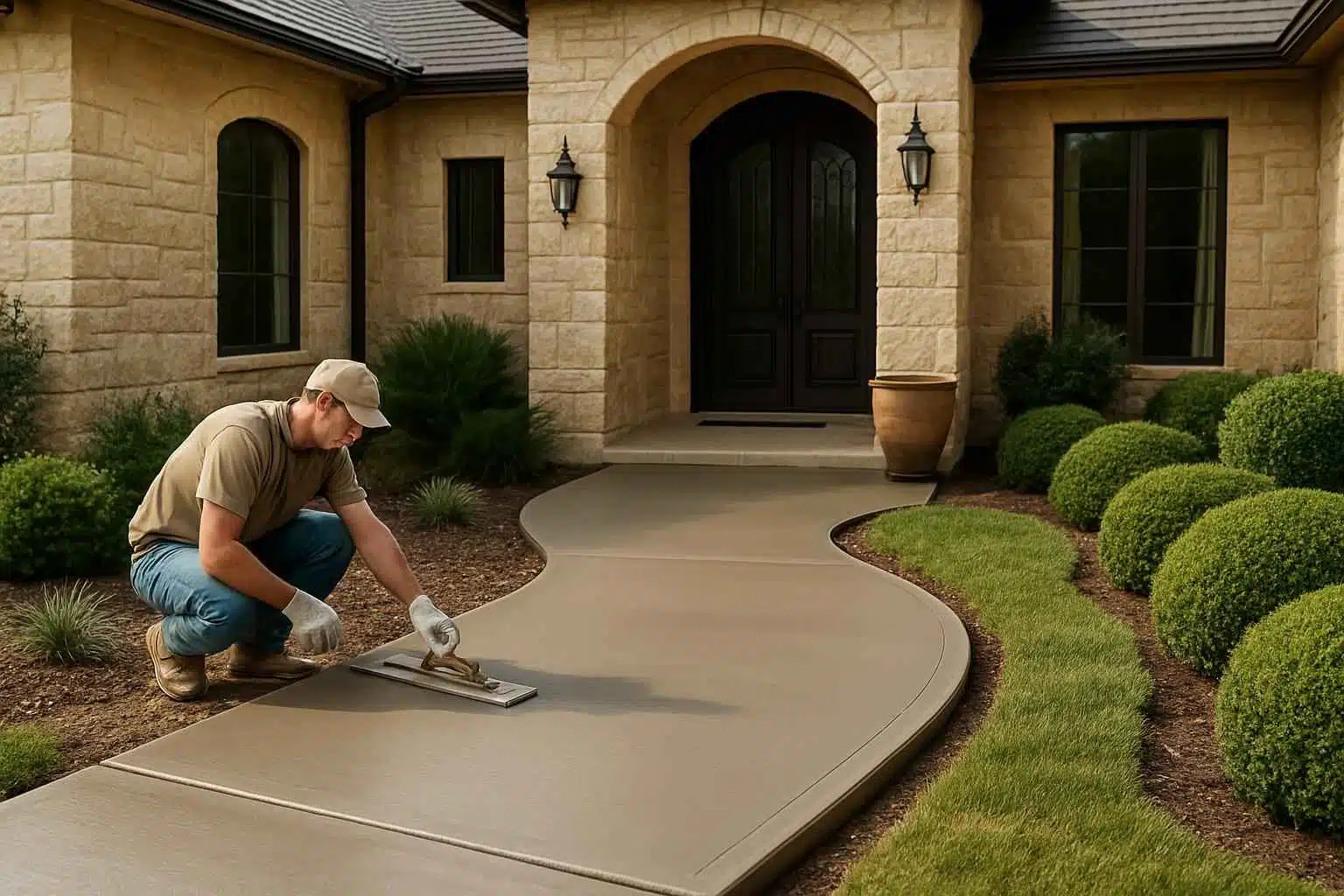 Concrete Walkway Contractor in Center Point TX