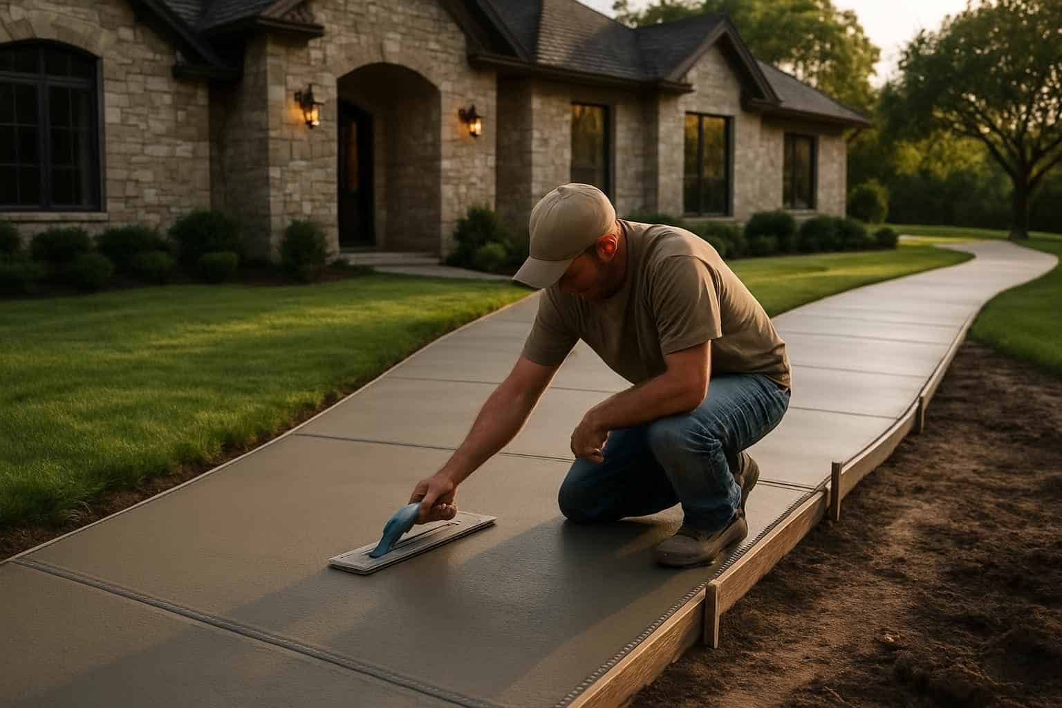 Concrete Walkway Contractor in Ingram TX