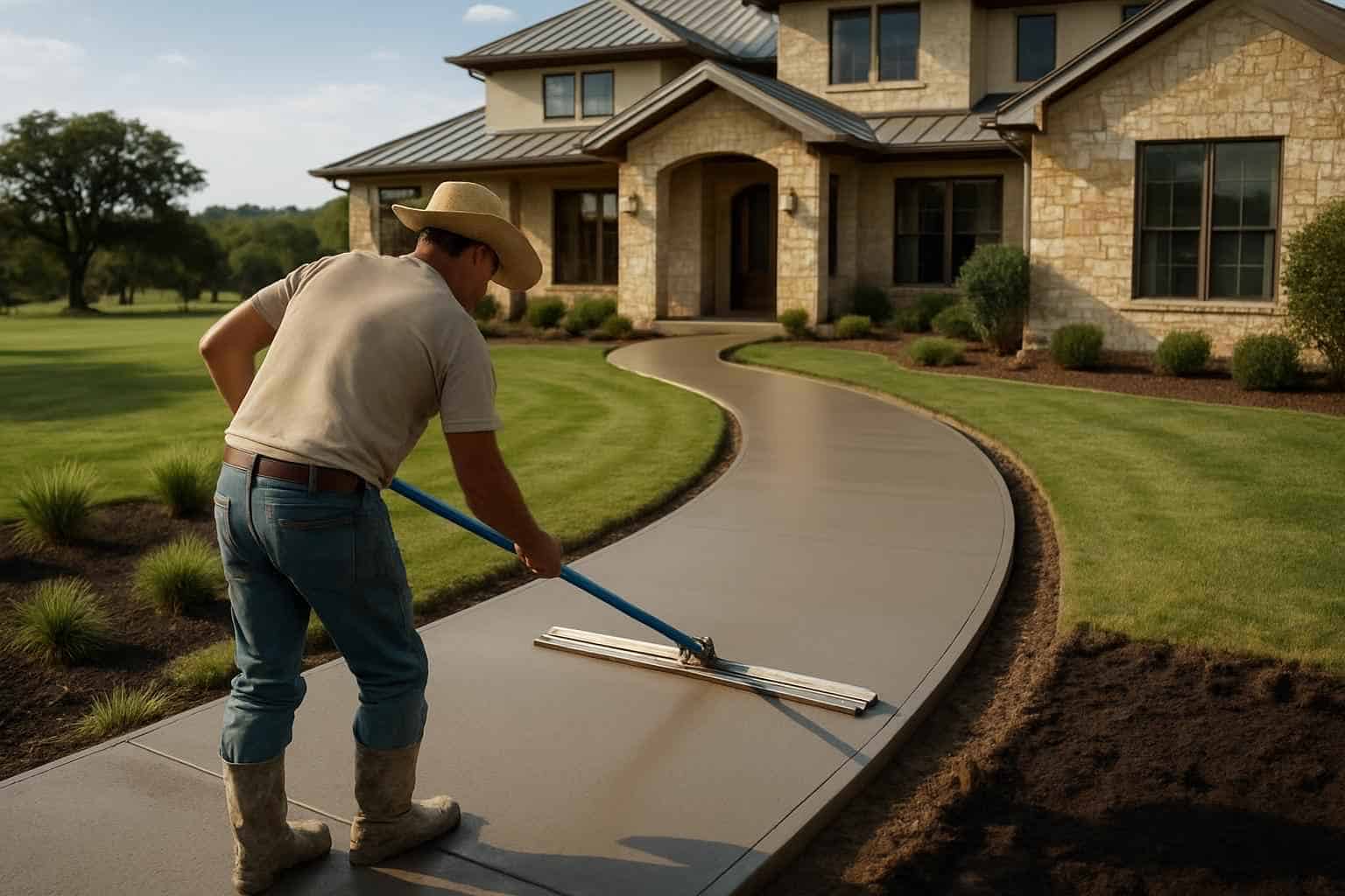 Path Walkway Contractor In Sisterdale TX Concrete Walkway Contractor in Sisterdale TX