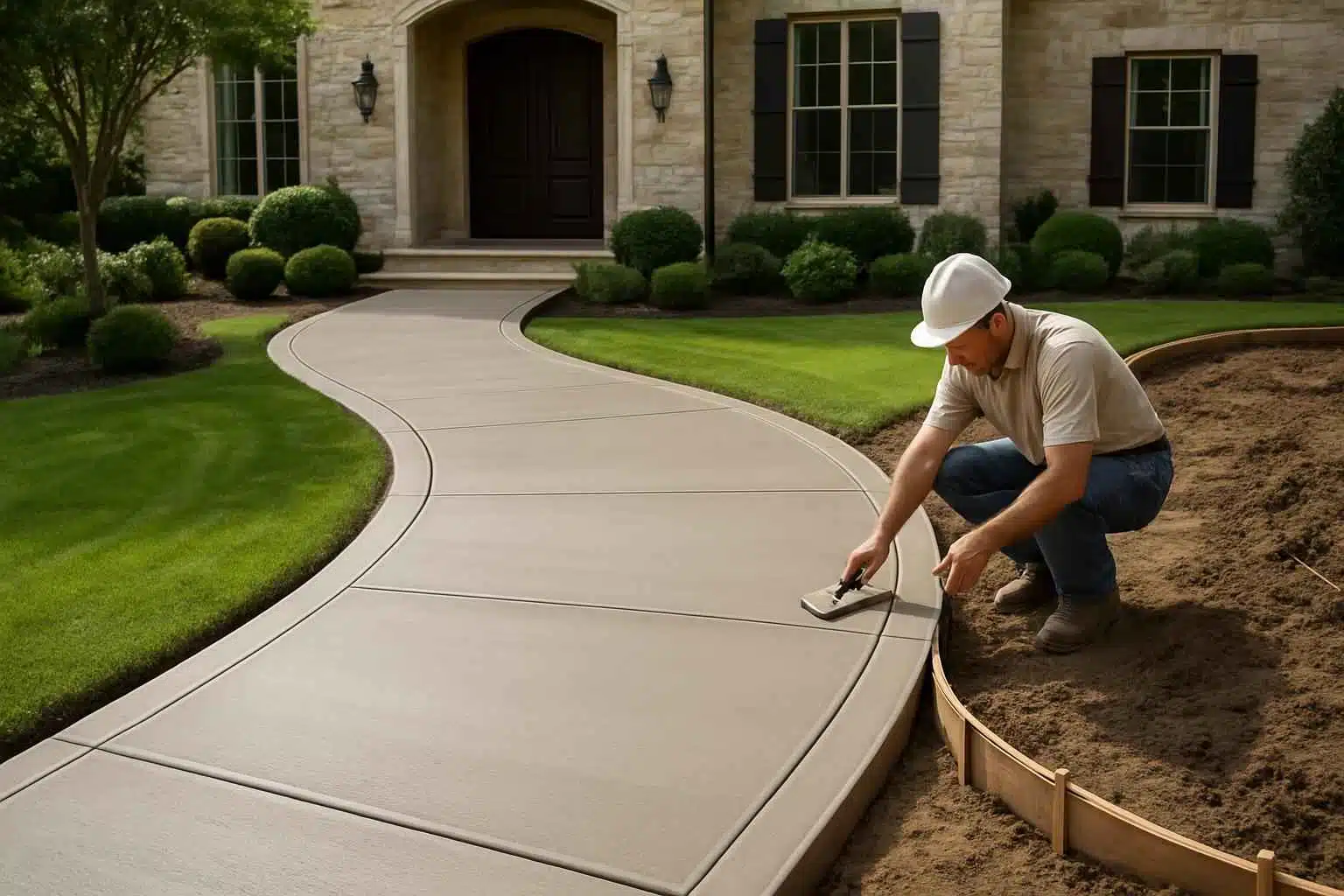 Concrete Walkway Contractor in Waring TX