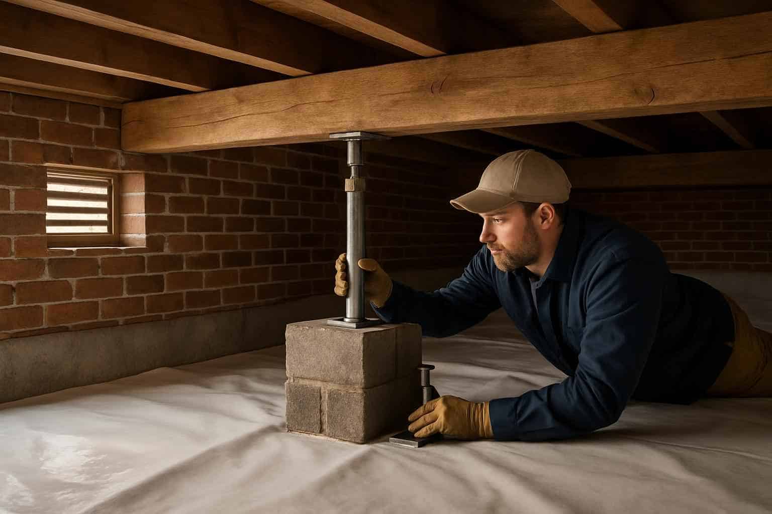 Foundation Repair Pier Beam Contractor In Camp Verde TX Crawl Space Repair Service in Camp Verde TX
