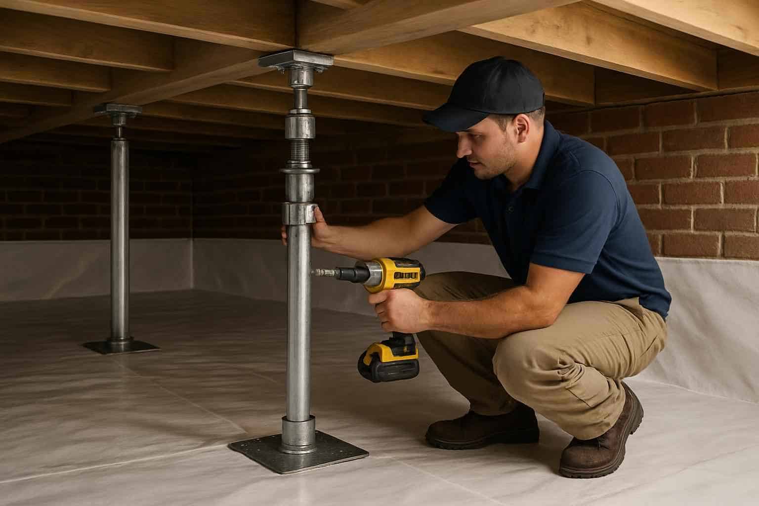 Foundation Repair Pier Beam Contractor In Center Point TX Crawl Space Repair Service in Center Point TX