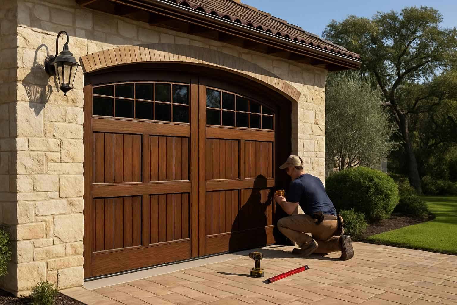 Custom Garage Door Installation in Waring TX