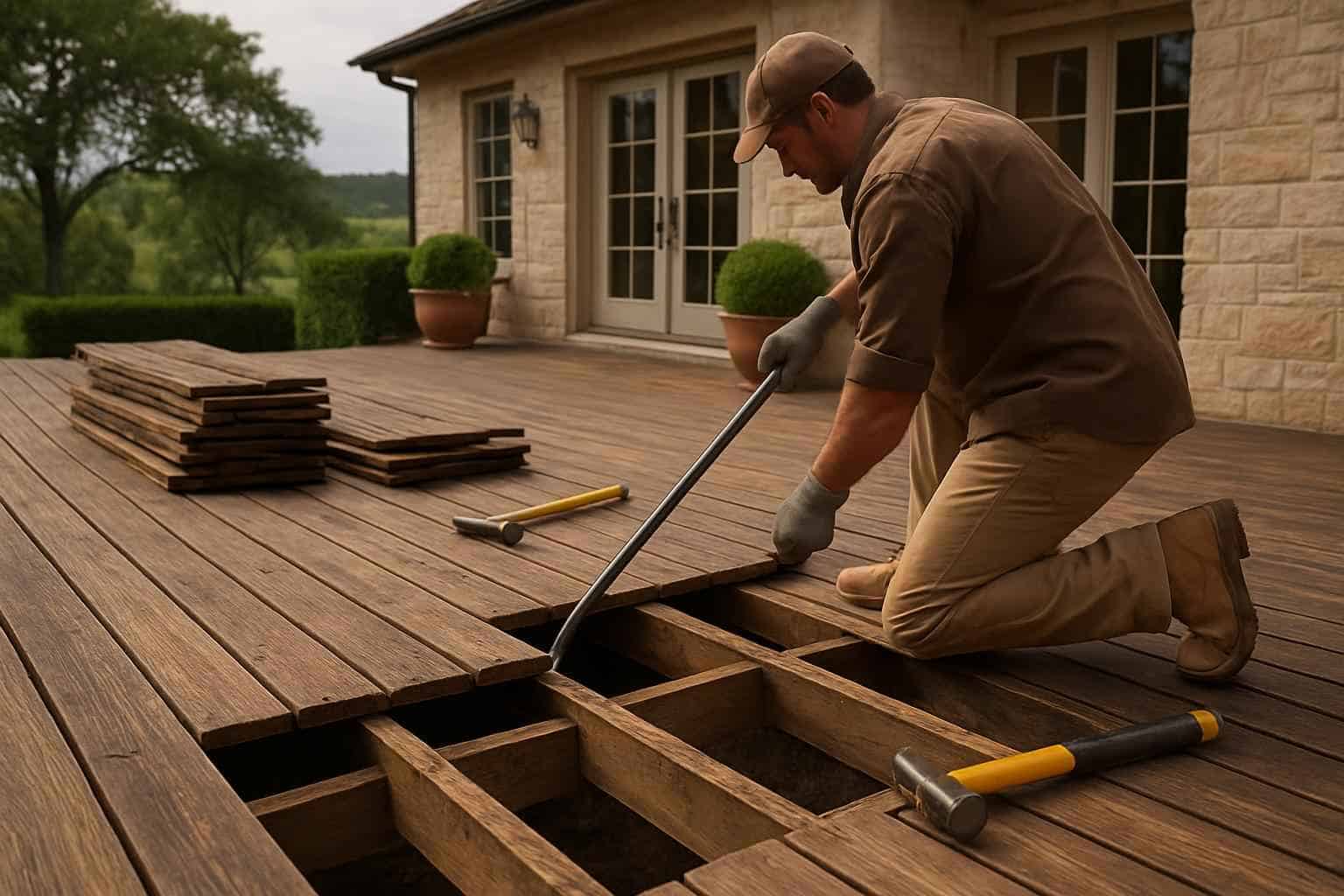 Deck Demolition Prep Service in Ingram TX
