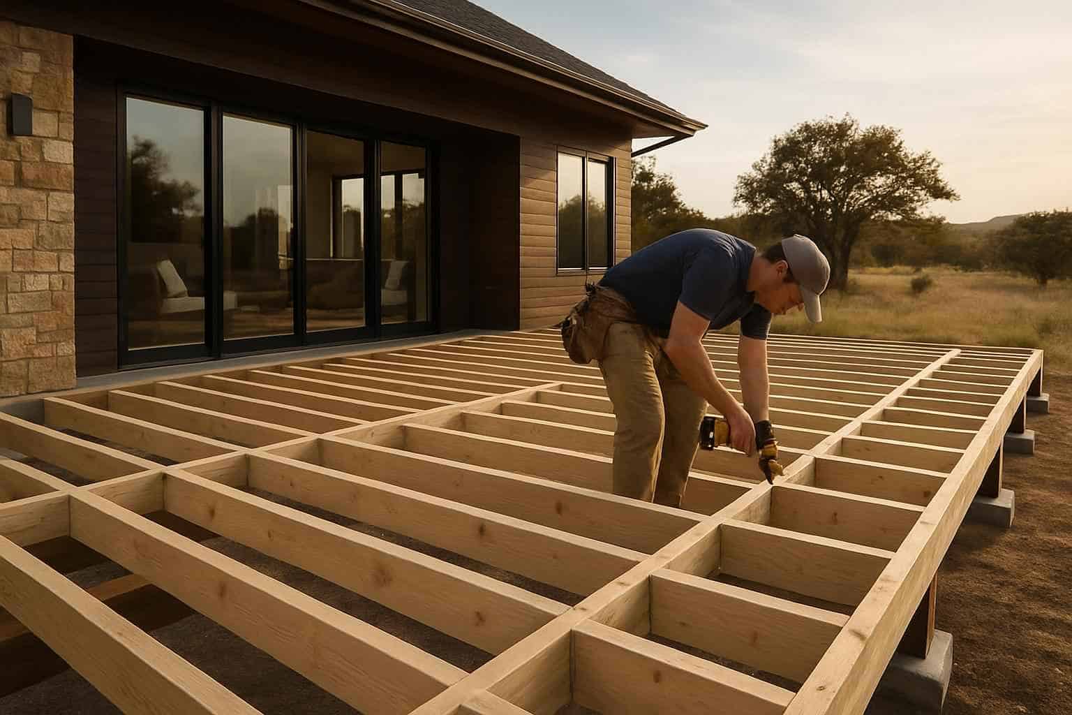 Framing Carpentry Contractor In Johnson City TX Deck Framing Contractor in Johnson City TX