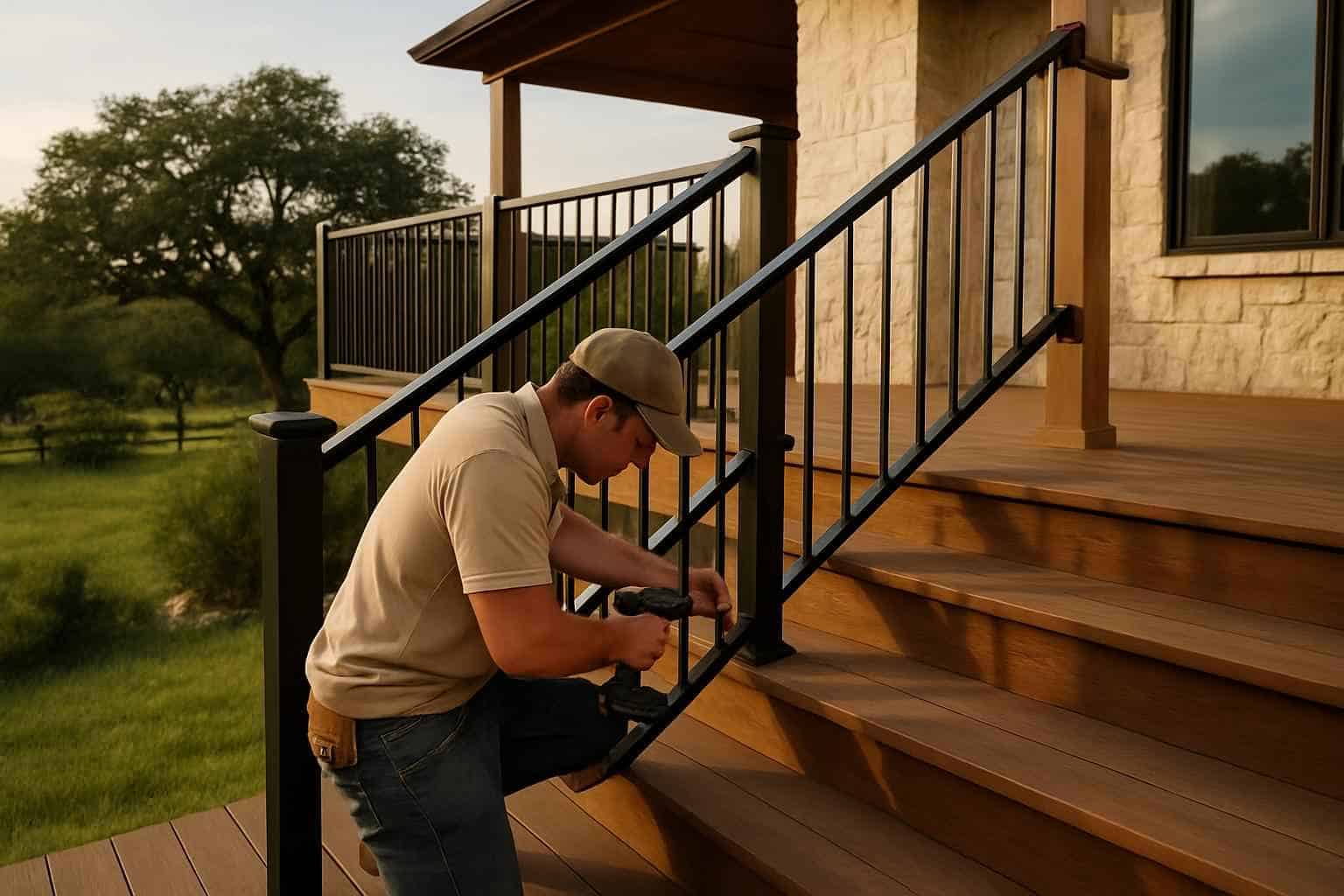Deck Construction Contractor In Blanco TX Deck Stair Railing Installer in Blanco TX
