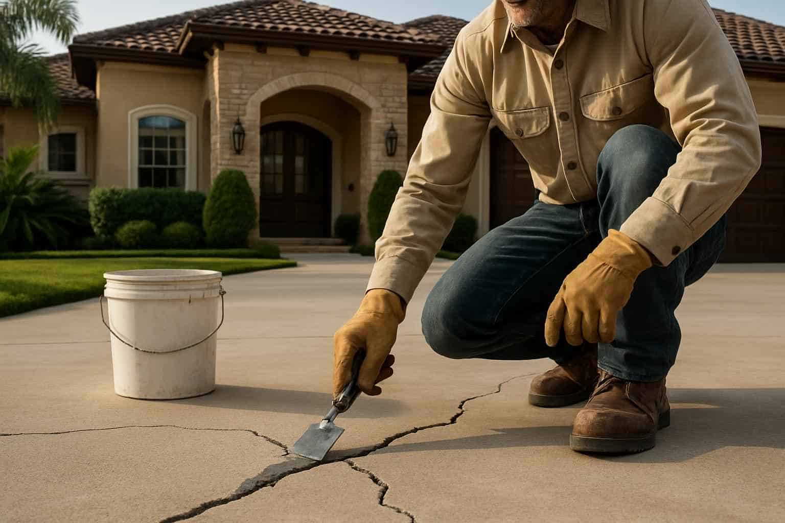 Concrete Repair Contractor In Camp Verde TX Driveway Crack Repair Service in Camp Verde TX