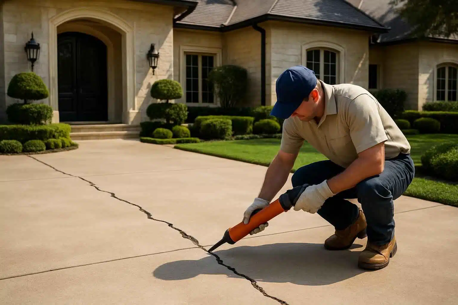 Driveway Crack Repair Service in Ingram TX